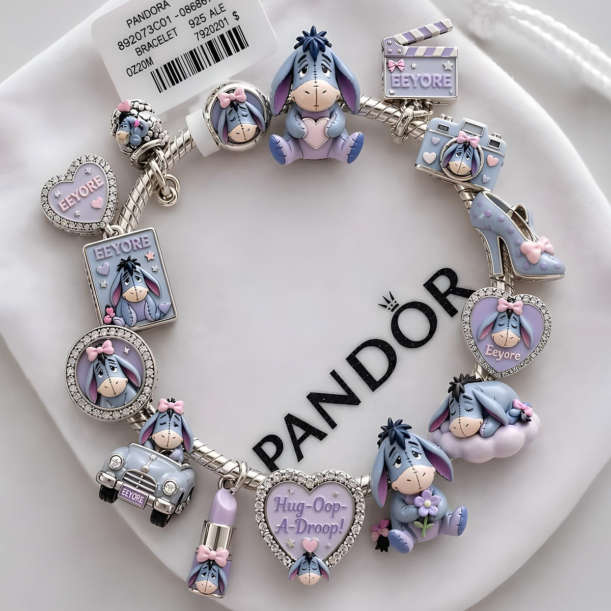 WTP Silver Charm Bracelet Set BMD