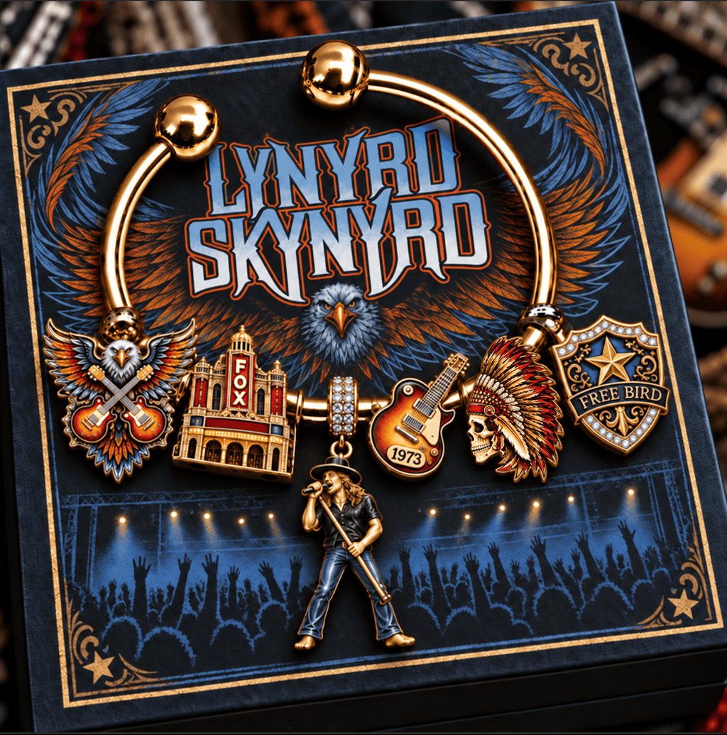 LNSN Silver Charm Bracelet Set NTVA