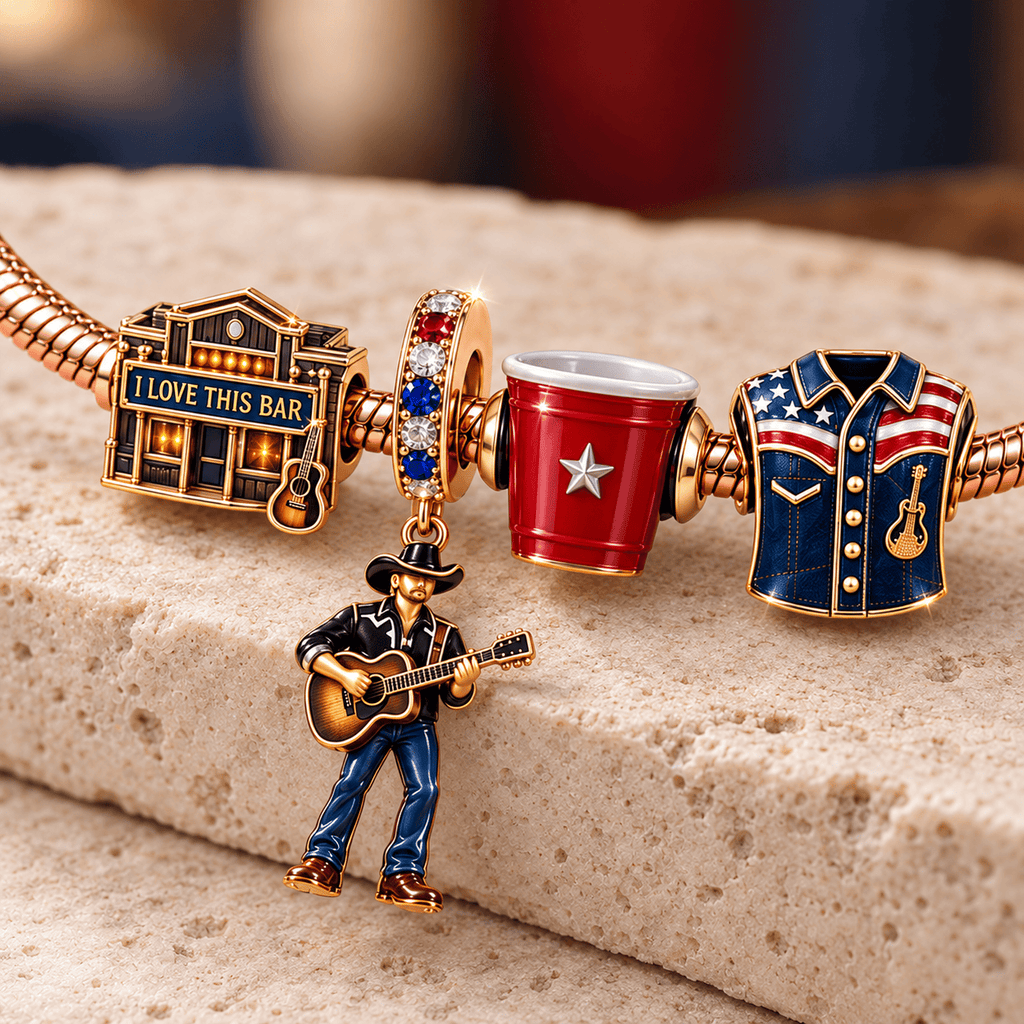 TBKH Rose Gold Charm Bracelet Set TTTT