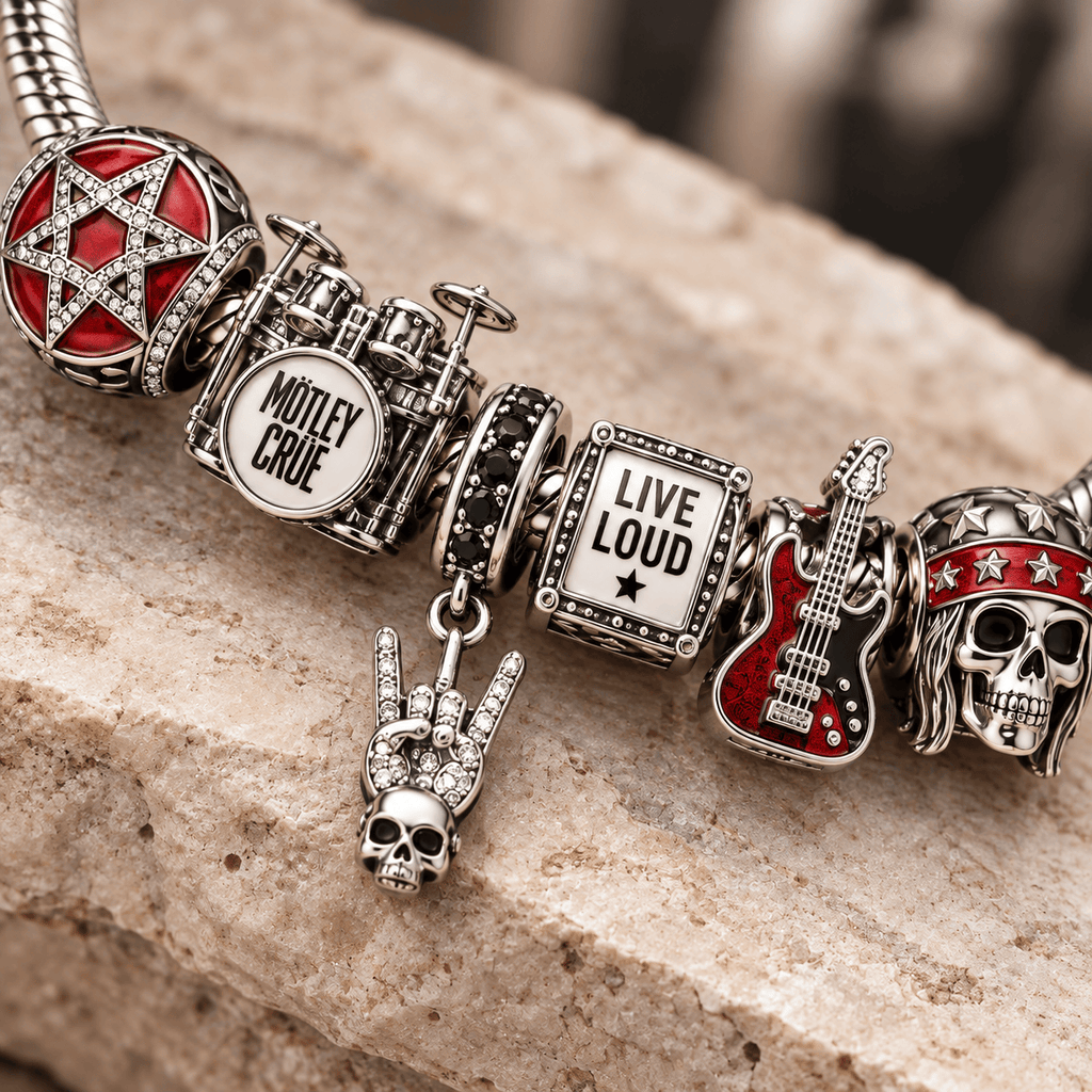 MTLC Silver Charm Bracelet Set PTT