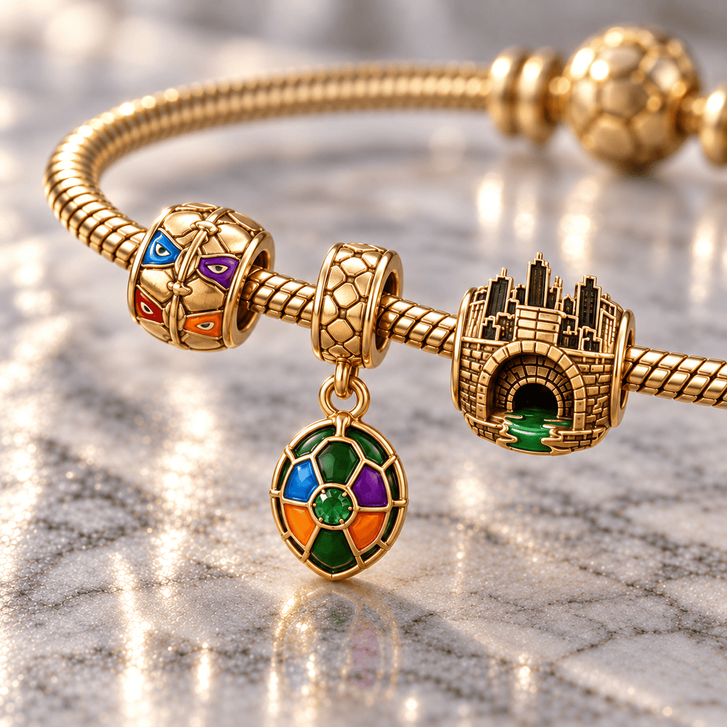 NJT Gold Charm Bracelet Set HQH