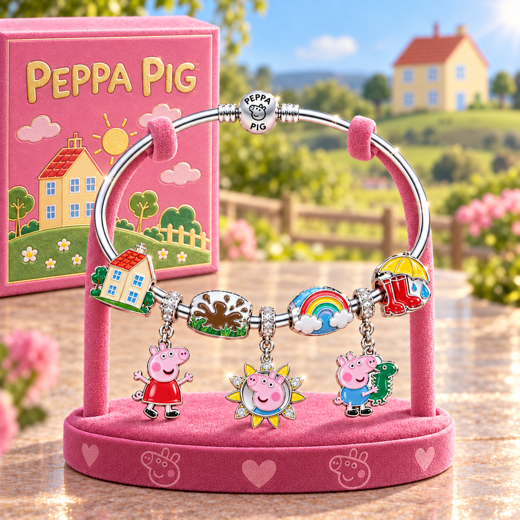 PPPG Silver Charm Bracelet Set TMH