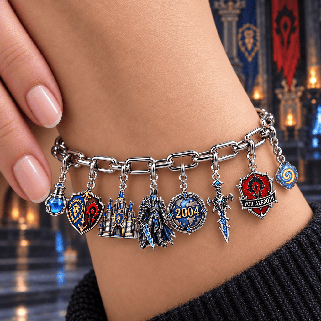 WWC Silver Charm Bracelet Set NTVA