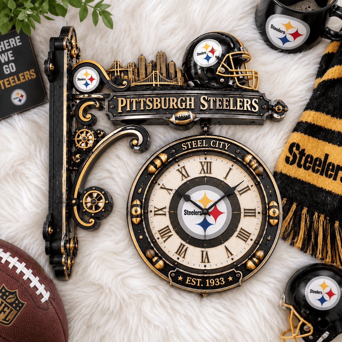 PBS Premium Illuminating Collector Wall Clock LNTH