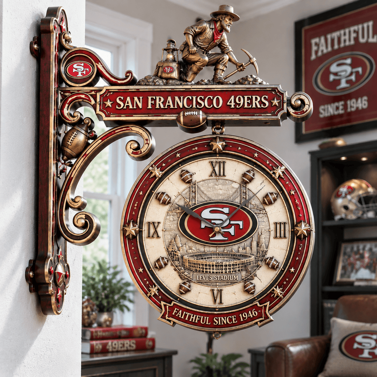 SF49 Premium Illuminating Collector Wall Clock LNTH