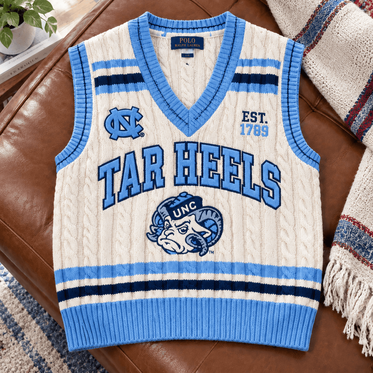 UNC Premium Heritage Sweater Vest NTNA