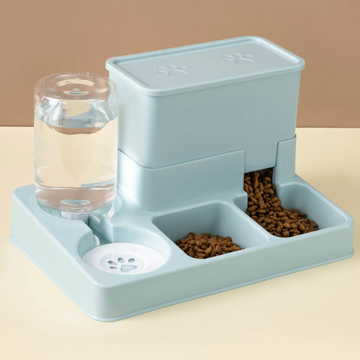 Automatic Cat Feeder Water Dispenser Integrated Pet Food Bowl Drinking Fountain Dual Use Dog Kitten Feeding Watering Pet